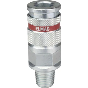 JWL Stahlkupplung DN 7,8 BSP mit Außengewinde 1/4"