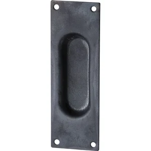 Schiebetürmuschel 40 x 120 mm gerade, Schwarzstahl