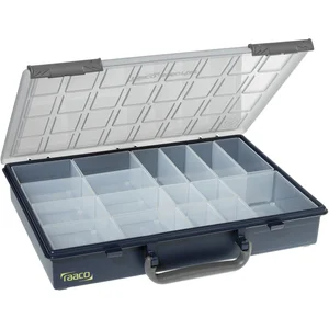 RAACO Sortimentkoffer Assorter 55 4x8-17 mit 17 Einsätzen 338 x 261 x 57 mm