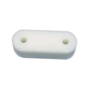 Unterlegplatte rund zu Schließblech, Stärke 14 mm, Kunststoff weiß
