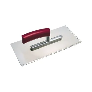 KAUFMANN Auftrag Glättkelle 280 x 130 mm rostfrei zweiseitig gezahnt 8 x 8 mm