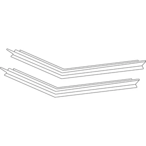 HAUTAU ATRIUM HS Viertelrahmendichtung-Set Nr. 2, Maße 3400 x 3400 mm, schwarz