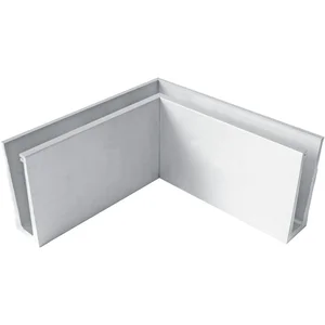 ECONOMY Innenecke für Bodenprofile 0004, Aluminium silber eloxiert