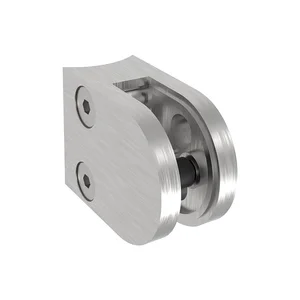 ECONOMY Glasklemmbeschlag Mod.20 für Rundrohr 33,7mm,für Glas/Blech,EdelstahlV2A