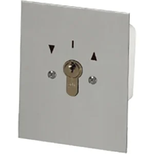 Schlüsselschalter Unterputz 011.1302.10 M.PHZ, 90 x 70 x 52 mm, Aluminium