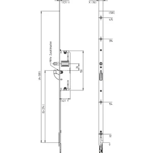 KFV Verlängerung BV1600, Falz 16 mm, Stahl verzinkt