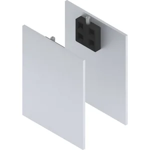 SOLIDO 100/HELM Abdeckkappen-Set Technikblende 2x Abstandsprofil 15 silber