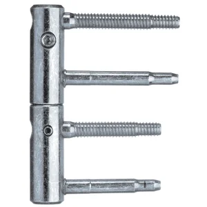 Türband 3-DIM 2-tlg. Bolzen 65 bzw.55 mm, Tragkraft 80kg,ø 20 mm,verzinkt silber