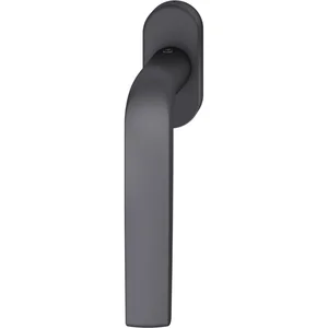 FSB Fenstergriff 34 1267 ovale Rosette 32,5 x 70, Aluminium schwarz matt