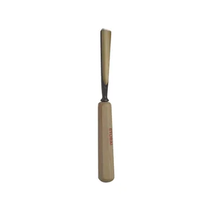 STUBAI Bildhauer-Stechbeitel geschliffen mit Holzheft Form 8 Breite 6 mm