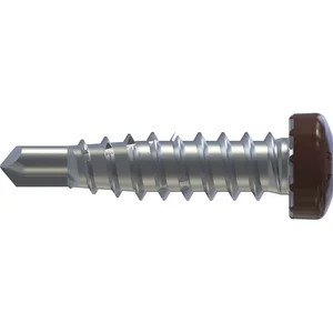 REISSER RP-r-LK-X REFABO Kantteilschraube 4.8x 20 Bimetall A2 - RAL8012