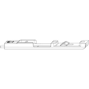 MACO MM Kantriegel oben MM-KS, für 4 mm Falzluft, R8, L=170 mm, silber