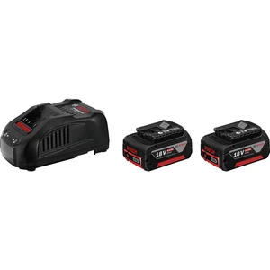 BOSCH Akku-Starterkit 18 Volt / 2 Stück 5Ah Akkus und Ladegerät GAL1880 CV
