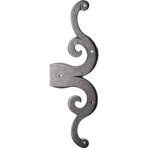 Türscheinband Rustikal, 319 x 123 mm, Stahl verzinkt schwarz passiviert