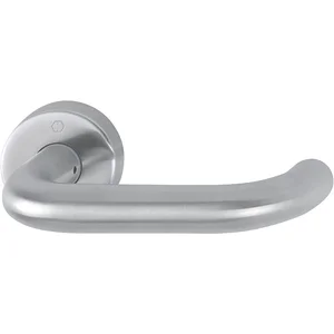 HOPPE Drückerhalbgarnitur PARIS rund, Vierkant 10/62mm, Edelstahl matt