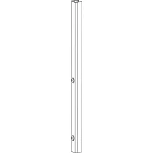 HAUTAU ATRIUM HS Getriebe-Blendprofil, L=600 mm, Alu silber eloxiert