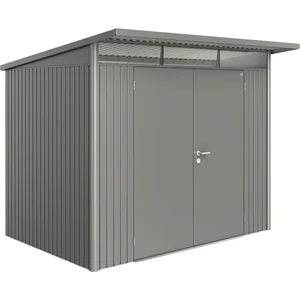 BIOHORT Gerätehaus AvantGarde A5 quarzgrau-metallic Doppeltür