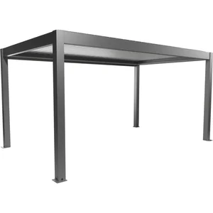 BIOHORT Pergola Gr. 5 x 3 quarzgrau/silber