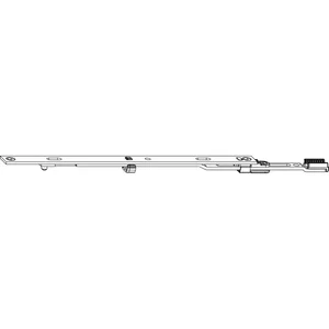 MACO MM Stulpverlängerung verlängerbar ohne Zapfen L=235 mm silber (206197)