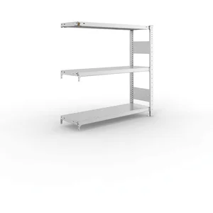 META Steck-Anbauregal 1025 x 1000 x 300 mm 3 Fachböden 150 kg