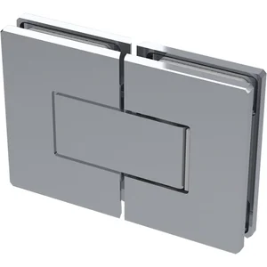 Duschtürband 8505N Polymer 180° Glas-Glas mit 90° Feststellung,Messing verchromt