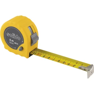SOLIDO Rollbandmaß 5 m x 25 mm gelb EG-Prüfzeichen Genauigkeit II