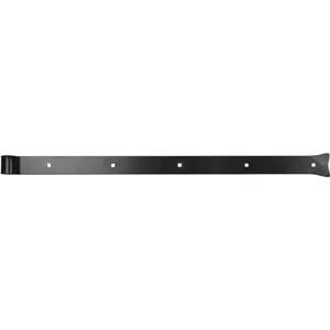 Langbänder einseitig gerollt, ohne Kegel, 900x45x8 mm, Stahl schwarz geschmiedet