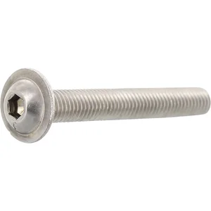 ISO7380-2 M 5x 12 Edelstahl A2-070 Linsenschraube mit Flansch und ISK