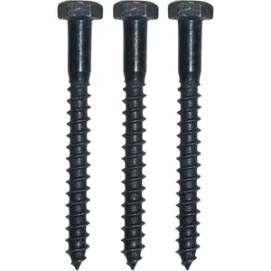 Schraubenset für Plattenkegel Kegeldorn ø 18 + 20 mm,Schwalben. schwarz verzinkt