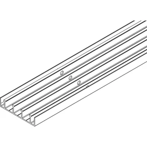 VITRIS Atrivant 80 Bodenlaufschiene 4-bahnig Alu Silber L=6000 mm