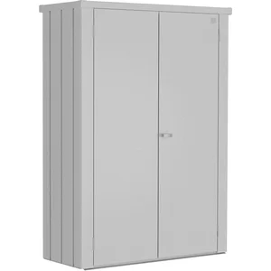 BIOHORT Terrassenschrank Romeo L High silber-metallic