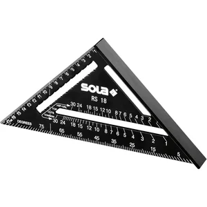 SOLA Sparrenwinkel RS 18 185 x 185 mm schwarz beschichtet