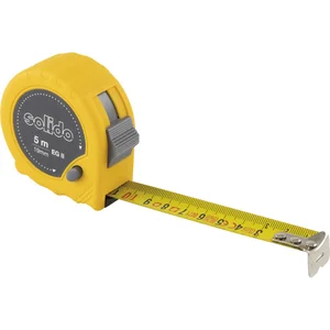 SOLIDO Rollbandmaß 5 m x 19 mm gelb EG-Prüfzeichen Genauigkeit II