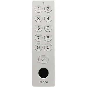 TEDEE Keypad PRO Zahlentastatur mit Fingerprint, 125 x 33 x 23,5 mm, weiß