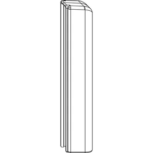 MACO Abdeckung Ecklagerband PVC, titan (42095)