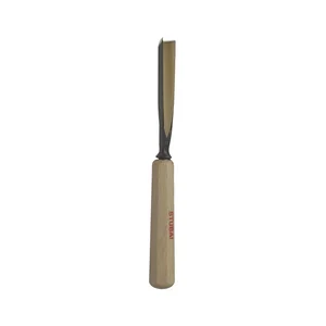 STUBAI Bildhauer-Stechbeitel geschliffen mit Holzheft Form 39 Breite 4 mm