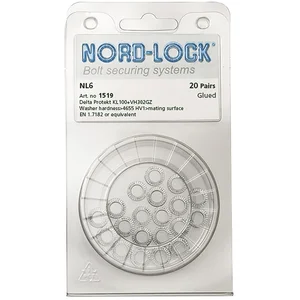 NORD-LOCK Keilsicherungsscheiben NL 6 zinklamellenbeschichtet, - Blister SB-20