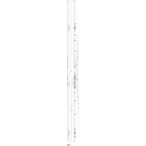 GU Falzhebelgetriebe für Secury, Maß A 730 mm,rechts,U-Stulp 26 x 8,silberfärbig