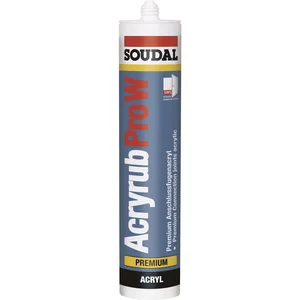 SOUDAL Bauanschlussfugenacryl Acryrub PRO W weiß - 15% 310ml