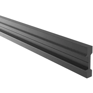 ECONOMY Entwässerungsprofil für Bodenprofile 0005, Aluminium schwarz eloxiert