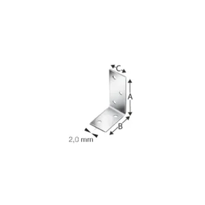 SIMPSON Winkelverbinder ANPS 40x 60x2.0x 25mm feuerverzinkt ( ANPS204625 )