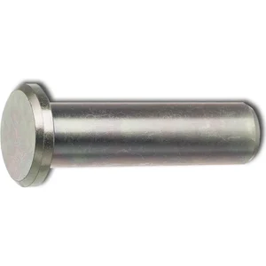 DIN1436 20x75x68.5 H11 verzinkt Bolzen mit grossem Kopf und Splintloch