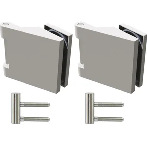 SOLIDO Glastürbandset 1 Office m.Rahmenteil f.Smart Zargen, links,Alu mattnickel