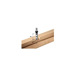 FESTOOL Wendeplatten-Nutfräser HW 16 x 50 mm Schaft 12 mm