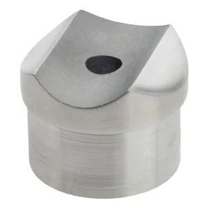 CROSO Adapter für Rohr ø 42,4 x 2,0mm,Sattelmaß 42,4mm,Höhe 18 mm,Edelstahl V2A