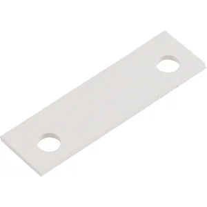 Unterlegplatte eckig zu Schließblech Stärke 1,5 mm Aluminium weiß RAL 9010