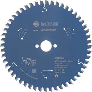 BOSCH Kreissägeblatt Expert for Aluminium ø 165 x 1,6 x 20 mm ZZ 52 (HLTCG) neg.