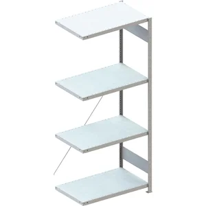 META Steck-Anbauregal 2000 x 750 x 600 mm 4 Fachböden 150 kg