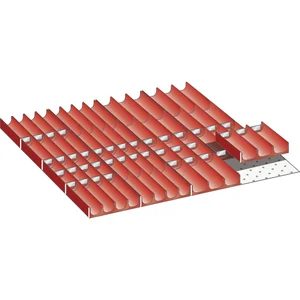 LISTA Einteilungsmaterial Muldensatz 36E x 36E für Fronthöhe 50-200 mm