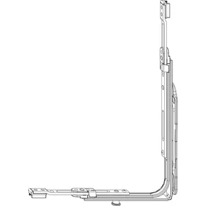 MACO MM Eckumlenkung SFG variabel 1250 mm 1iS mit Spreizhebel silber (202475)